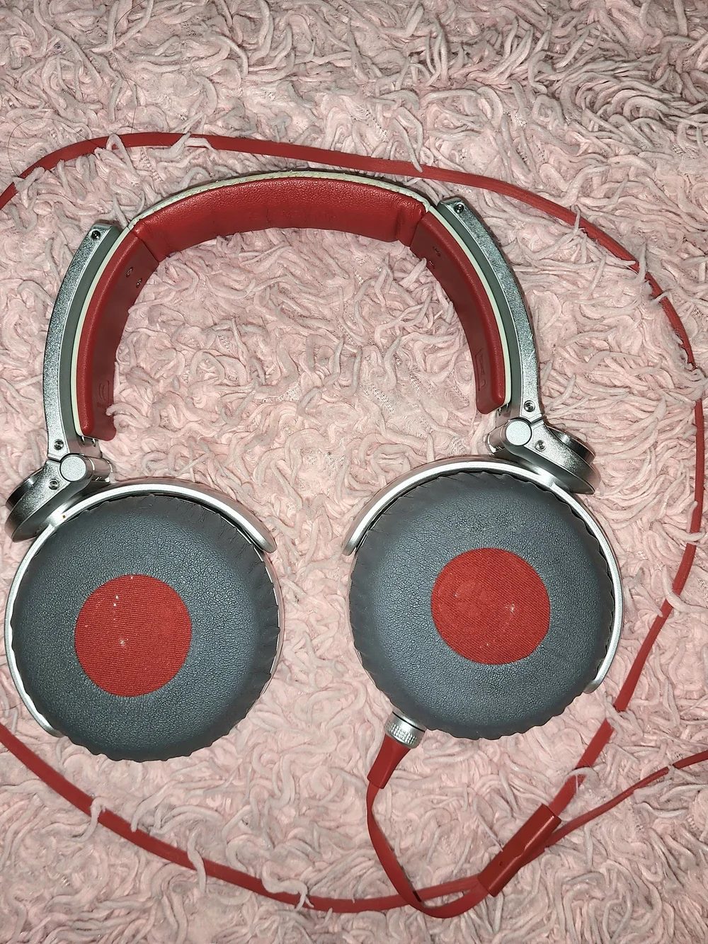 Sony MDRX10/RED Simon Cowell X Headphones with 50mm Diaphragms